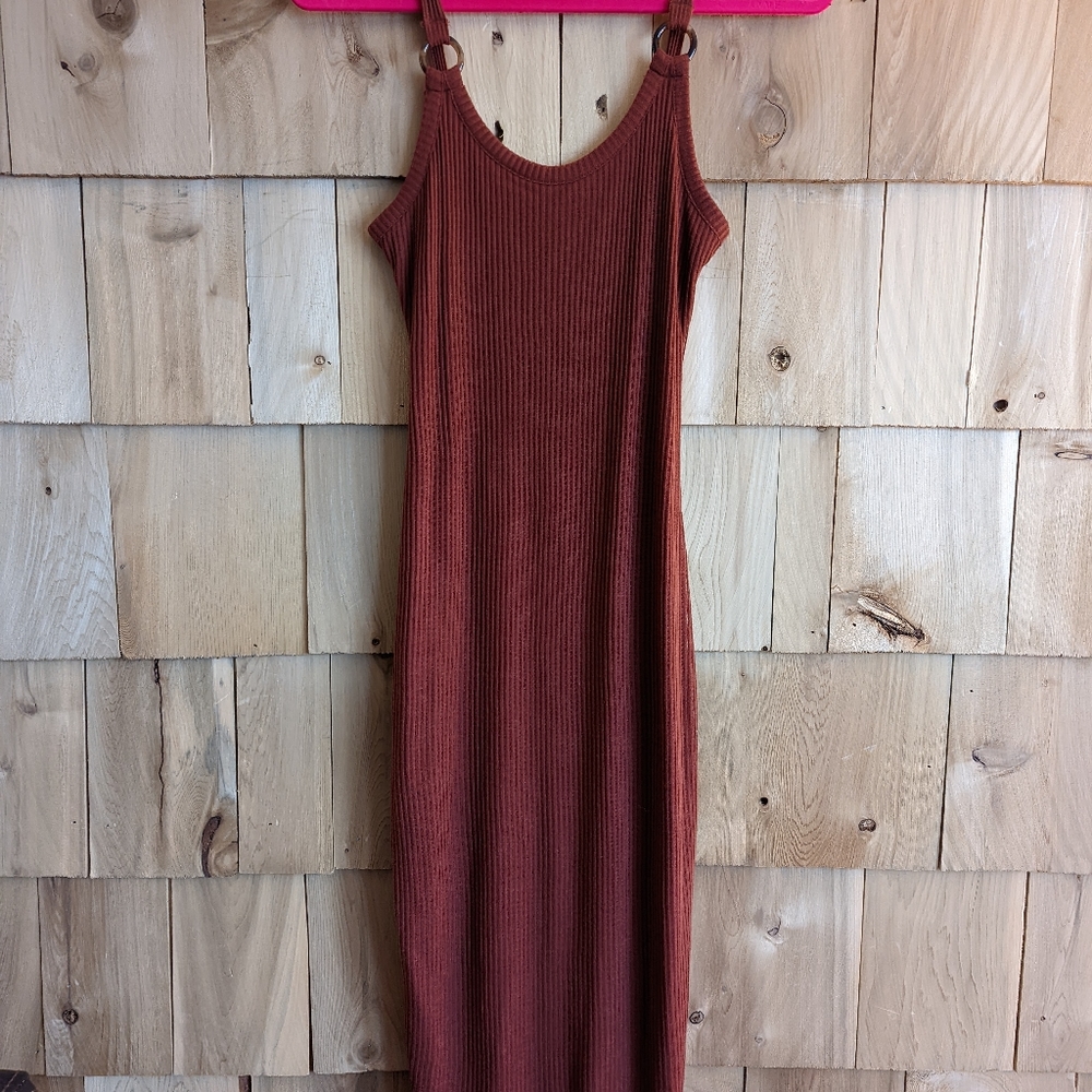 Express ribbed bodycon dress